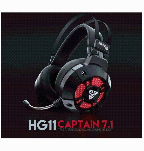 HG11 CAPTAIN 7.1 Surround Sound USB Gaming Headphone Headset Headband With Adjustbale Bass Noise Isolating Deals499