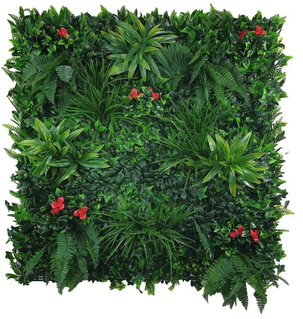 Elegant Red Rose Vertical Garden / Green Wall UV Resistant 100cm x 100cm Deals499