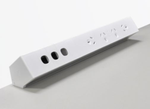 OE Elsafe: Qiksilva 70 - 4 x GPO / 3 x Data Cutouts (AUNZ) with 800mm Lead with 2 x Desktop Clamp Bracket Deals499