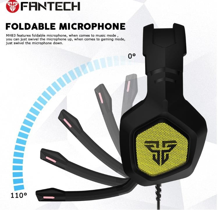 Fantech MH83 Stereo 7.1 Over Ear RGB Multi Platformer Gaming Headphone Noise Cancelling Headset for Mobile, PC, PS4 & Nintendo Switch Deals499