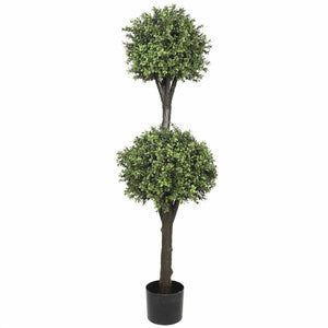 Artificial Topiary Tree (2 Ball Faux Topiary Shrub) 150cm High UV Resistant Deals499