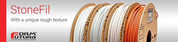 PLA Filament FormFortura StoneFil available in Concrete, Granite, Pottery Clay, Terracotta - 3D Printer Filament Deals499