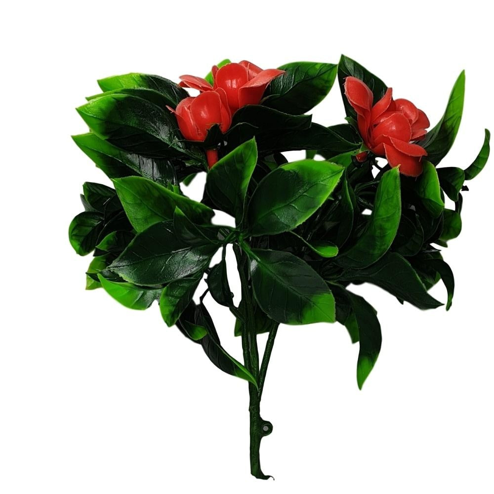 Flowering Red Rose Stem UV Resistant 30cm Deals499