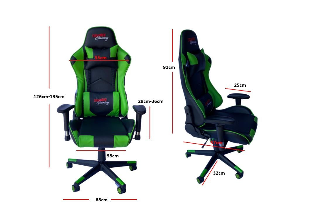 RAYDUS Gaming Racer Chair Green Deals499