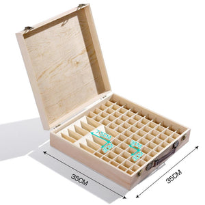 Essential Oil Storage Box Wooden 85 Slots Aromatherapy Container Organiser Case Deals499