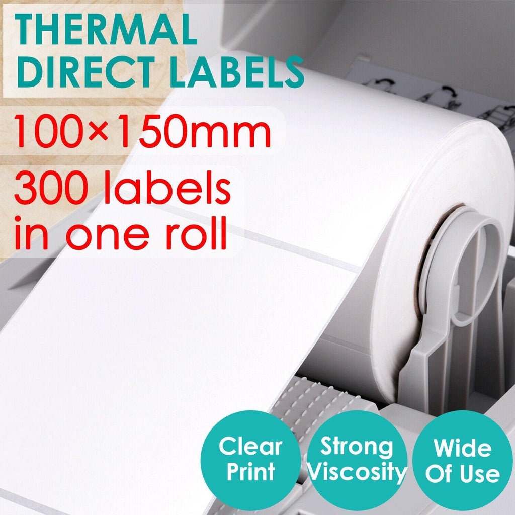 300 Pcs 100x150mm Thermal Direct Print Label Fastway EParcel AU Post Zebra SATO Deals499