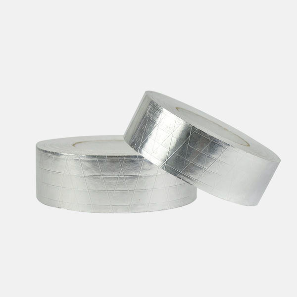 Reinforced Aluminium Foil Tape Insulation Heating Duct Silver 50mm x 50M 5 Pack Deals499