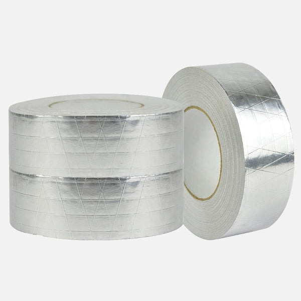 Reinforced Aluminium Foil Tape Insulation Heating Duct Silver 50mm x 50M Deals499