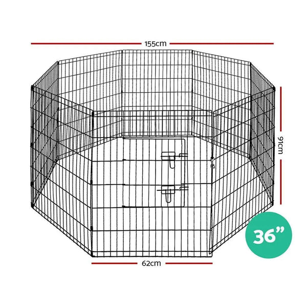 i.Pet 36" 8 Panel Pet Dog Playpen Puppy Exercise Cage Enclosure Play Pen Fence Deals499