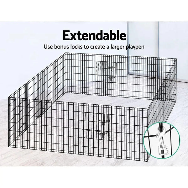i.Pet 36" 8 Panel Pet Dog Playpen Puppy Exercise Cage Enclosure Play Pen Fence Deals499