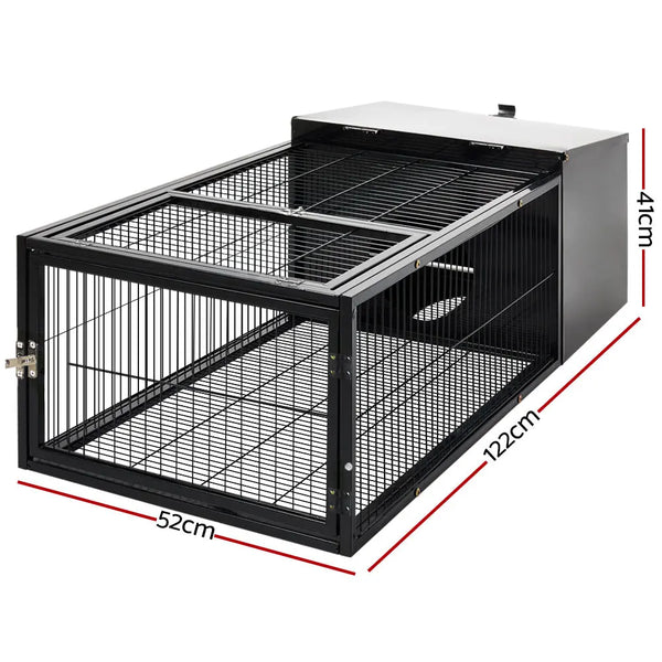 i.Pet Rabbit Cage Hutch Cages Indoor Outdoor Hamster Enclosure Pet Metal Carrier 122CM Length Deals499