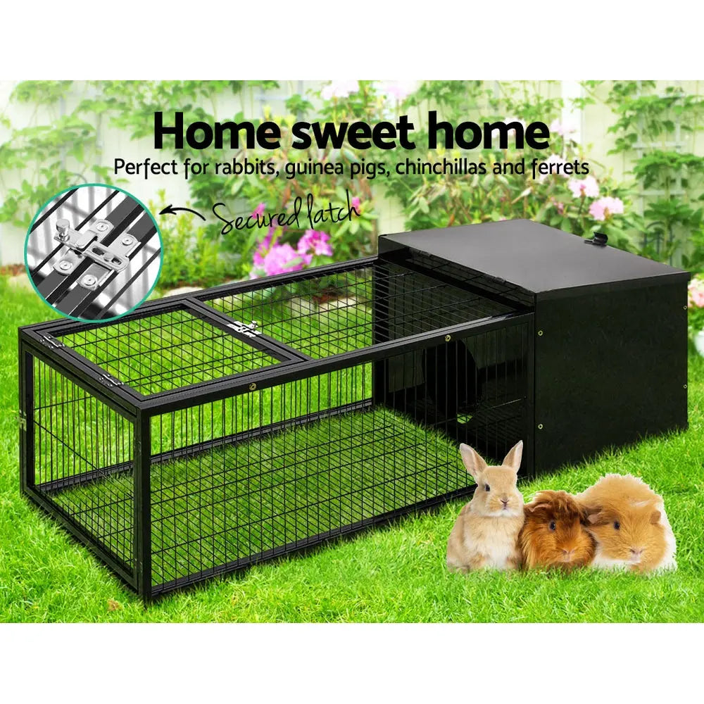 i.Pet Rabbit Cage Hutch Cages Indoor Outdoor Hamster Enclosure Pet Metal Carrier 122CM Length Deals499