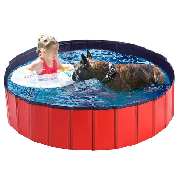 Pet Swimming Pool Dog Cat Animal Folding Bath Washing Portable Pond L Deals499