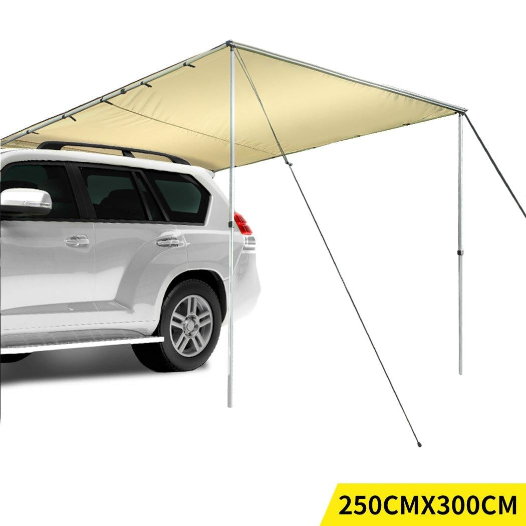 Mountview 2.5x3M Car Side Awning Extension Roof Rack Covers Tents Shades Camping Deals499