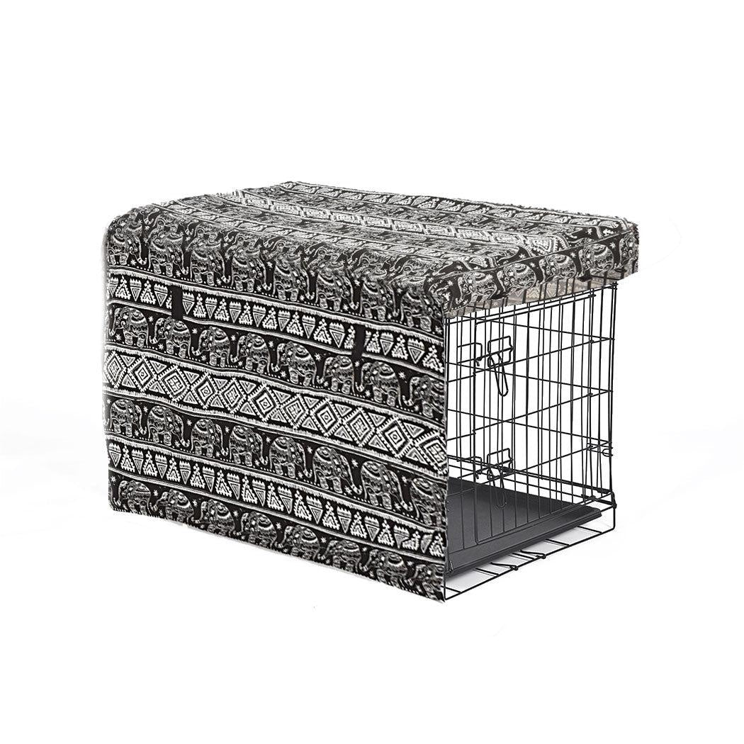 Crate Cover Pet Dog Kennel Cage Collapsible Metal Playpen Cages Covers Black 48