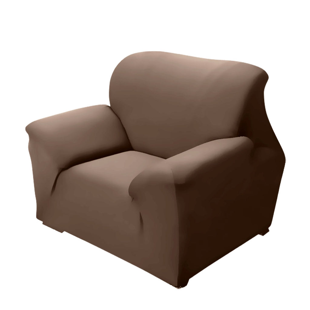 Easy Fit Stretch Couch Sofa Slipcovers Protectors Covers 1 Seater Taupe Deals499