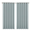 2x Blockout Curtains Panels 3 Layers Eyelet Room Darkening 240x230cm Green Deals499