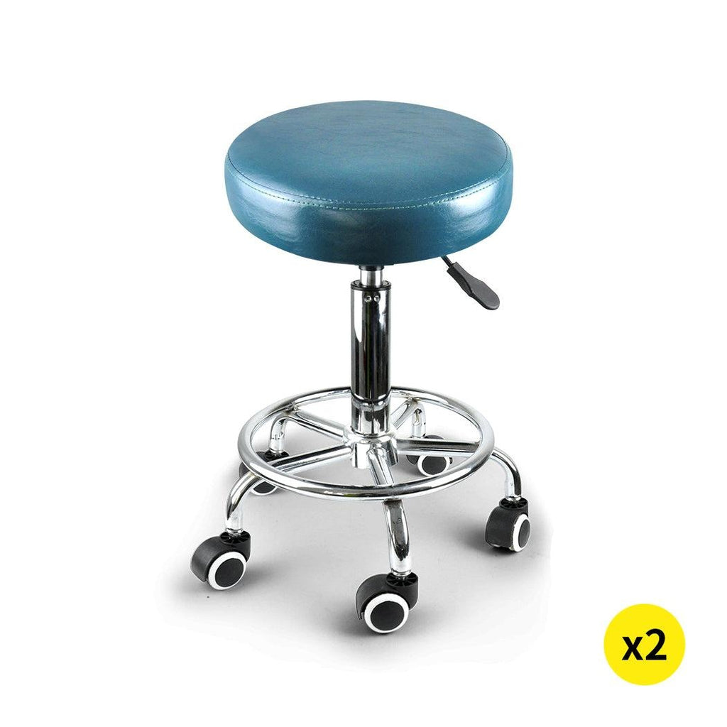 2x Levede Swivel Salon Barstool Hairdressing Stool Barber Chair Equipment Beauty Deals499