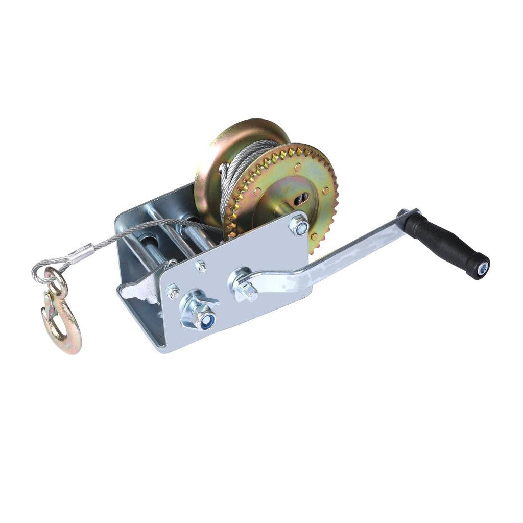 4410 LBS / 2000KGS   Hand Winch Puller  Heavy  Duty 4WD Boat Cranking Winch Steel Cable Deals499
