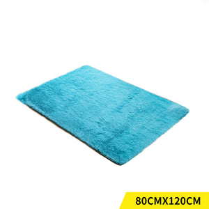 Designer Soft Shag Shaggy Floor Confetti Rug Carpet Home Decor 80x120cm Blue Deals499