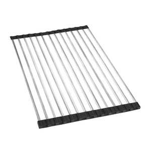 Stainless Steel Sink Kitchen Dish Drainer Foldable Drying Rack Roll-Up RackOver Type 2 Deals499