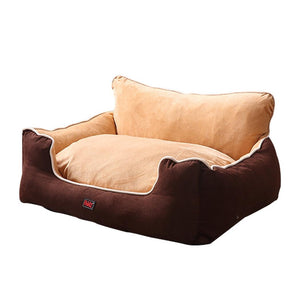 PaWz Pet Bed Dog Puppy Beds Cushion Pad Pads Soft Plush Cat Pillow Mat Brown M Deals499