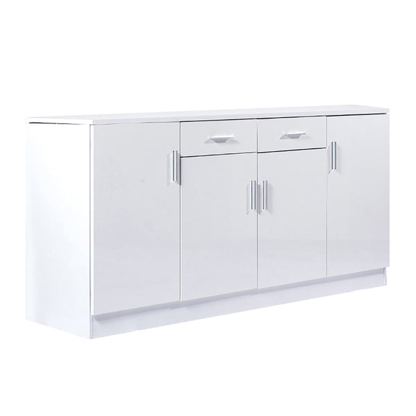 Levede Buffet Sideboard Storage Cabinet Artiss High Gloss Cupboard Drawers White Deals499