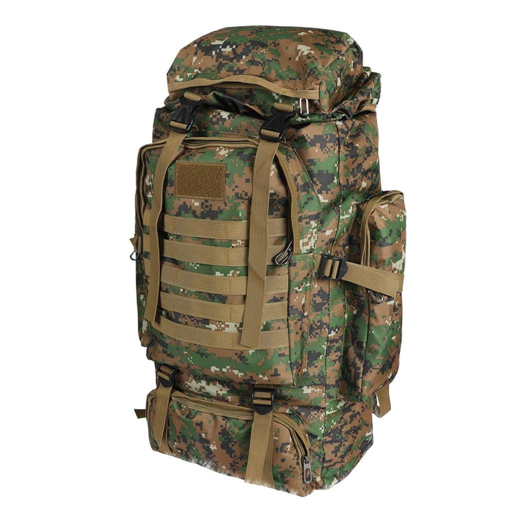 80L Military Tactical Backpack Rucksack Hiking Camping Outdoor Trekking Army Bag Deals499