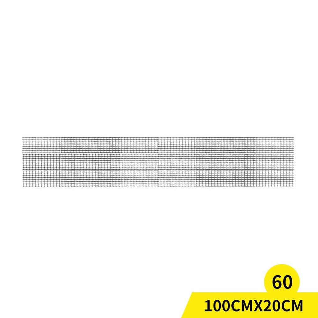 60Pcs Aluminium Gutter Guard Mesh Guards Leaf Twigs Filter 100x20cm Garden Brush Deals499