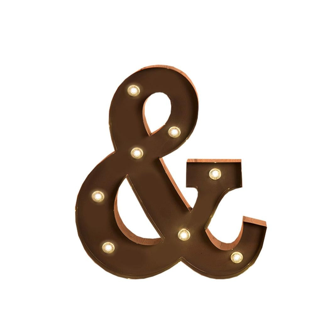 LED Metal Letter Lights Free Standing Hanging Marquee Party D?cor Letter And Deals499