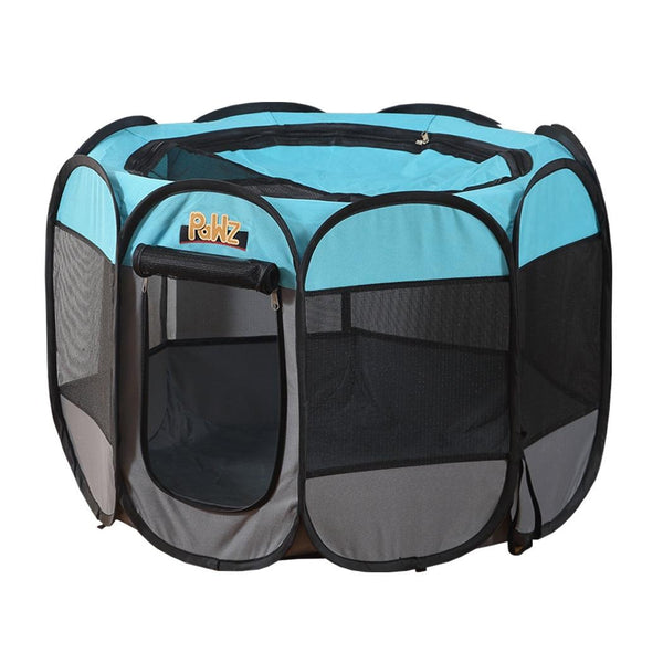 PaWz Dog Playpen Pet Play Pens Foldable Panel Tent Cage Portable Puppy Crate 52" Deals499