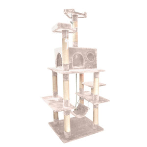 PaWz 1.83M Cat Scratching Post Tree Gym House Condo Furniture Scratcher Tower Cream Deals499