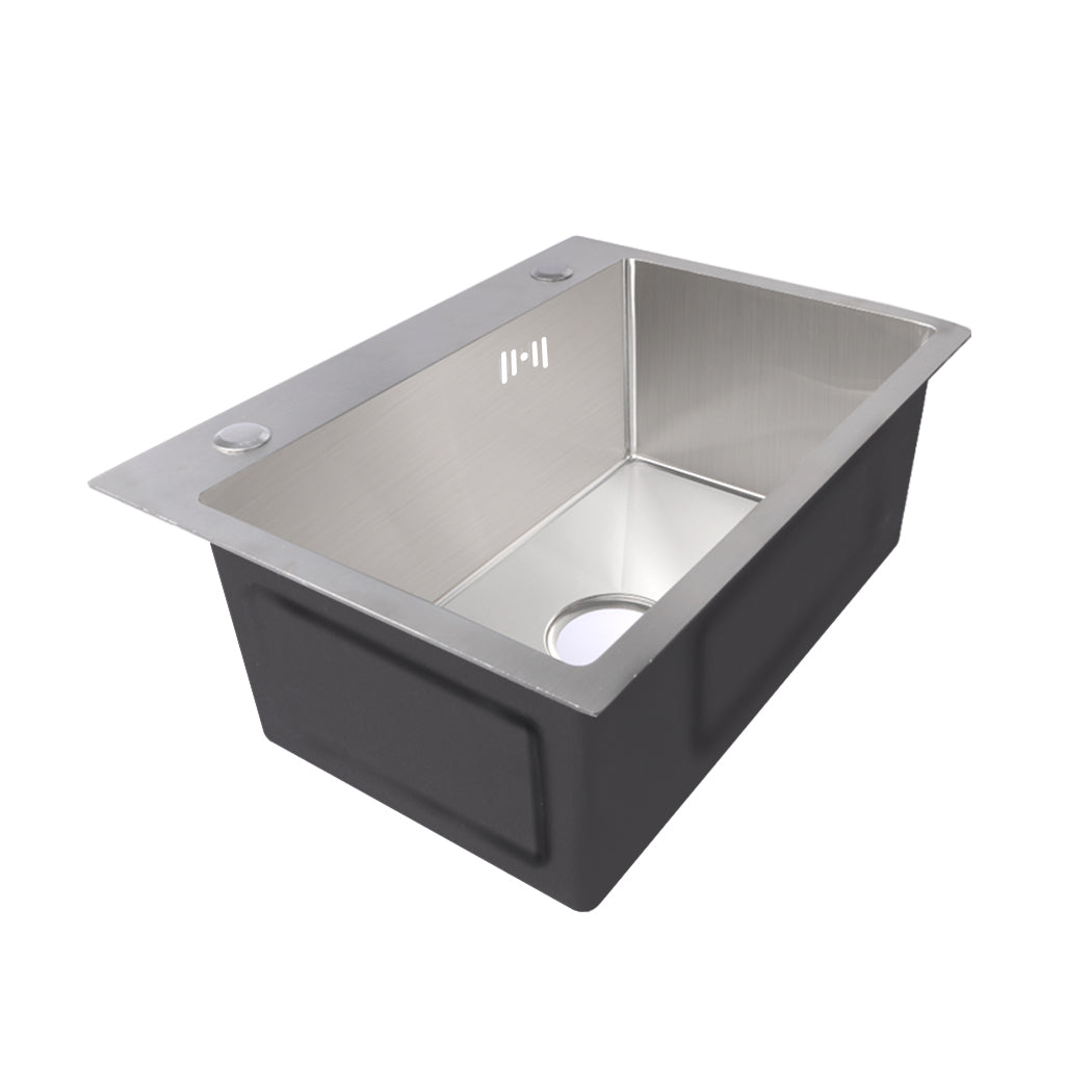 Stainless Steel Kitchen Sink Under/Topmount Sinks Laundry Single Bowl 550 X400MM Deals499