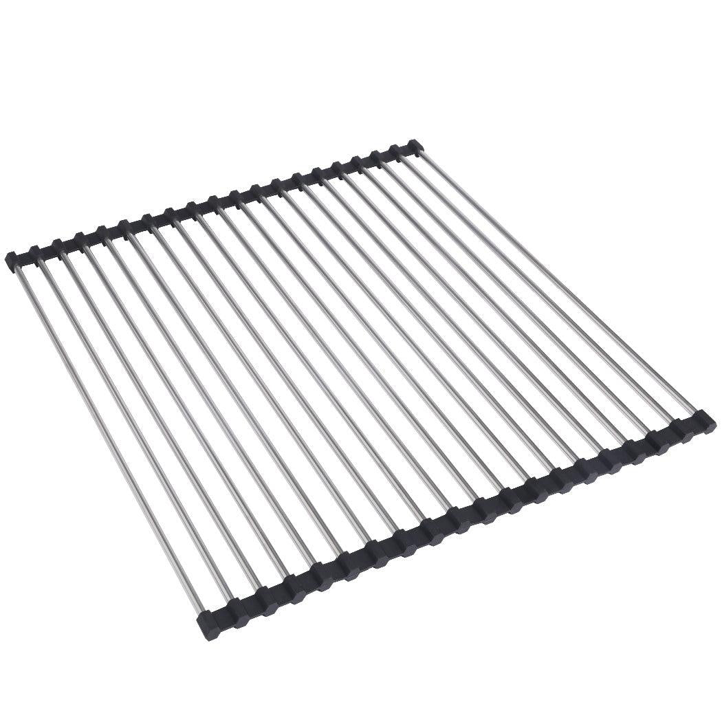 Stainless Steel Sink Kitchen Dish Drainer Foldable Drying Rack Roll-Up RackOver Type 1 Deals499