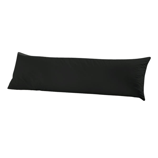 DreamZ Body Full Long Pillow Luxury Slip Cotton Maternity Pregnancy 137cm Black Deals499