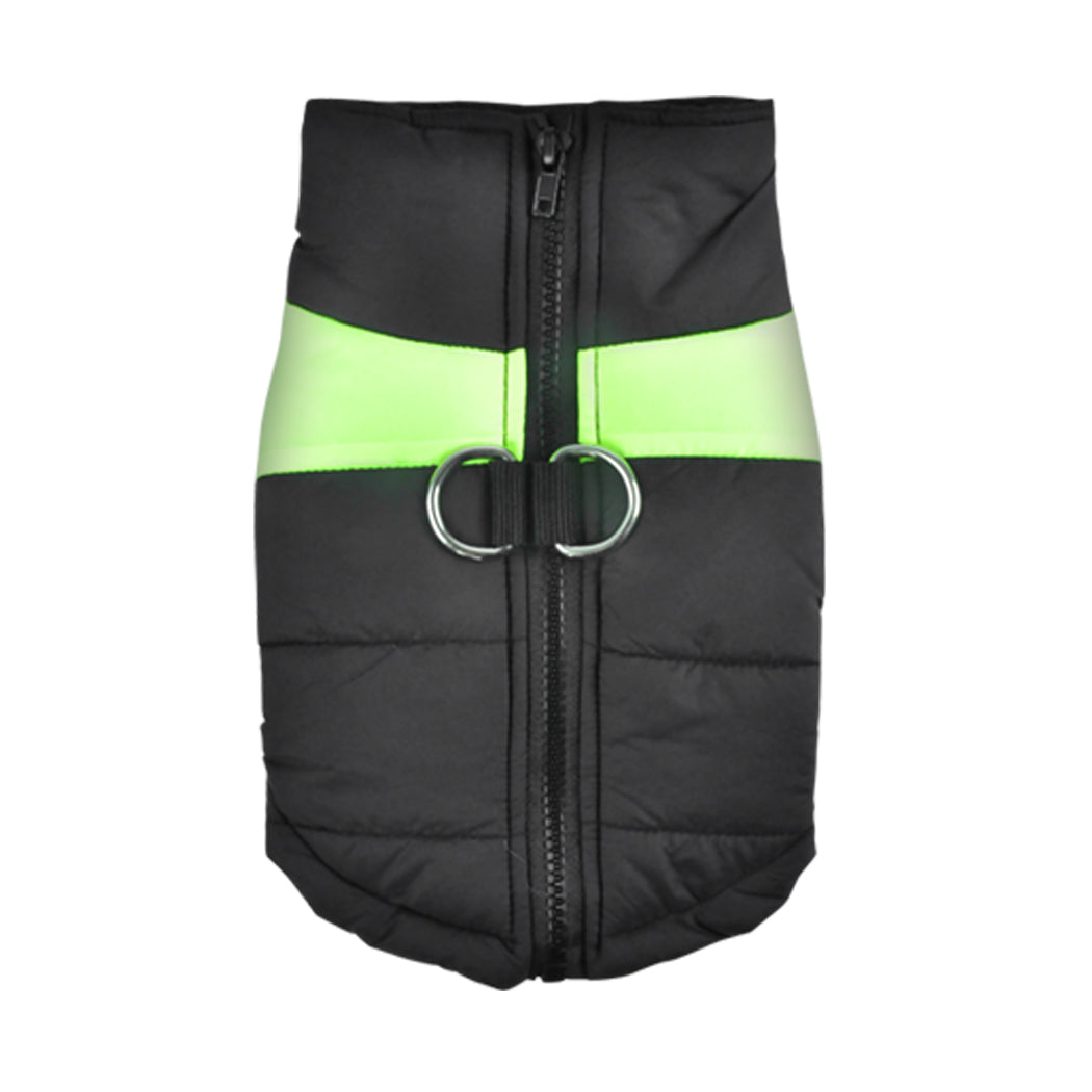 PaWz PaWz Dog Winter Jacket Padded  Pet Clothes Windbreaker Vest Coat  M Green Deals499