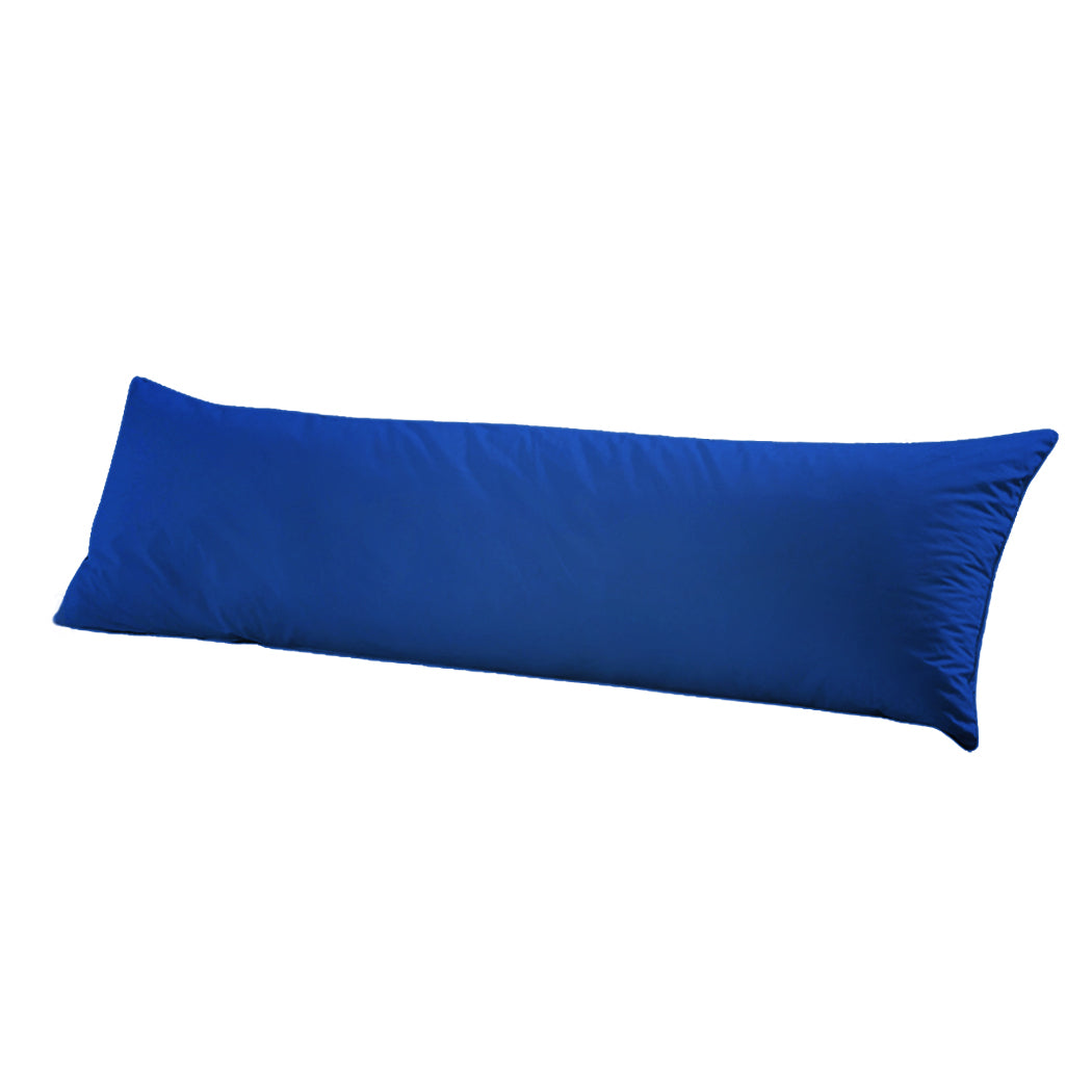 DreamZ Body Full Long Pillow Luxury Slip Cotton Maternity Pregnancy 137cm Navy Deals499