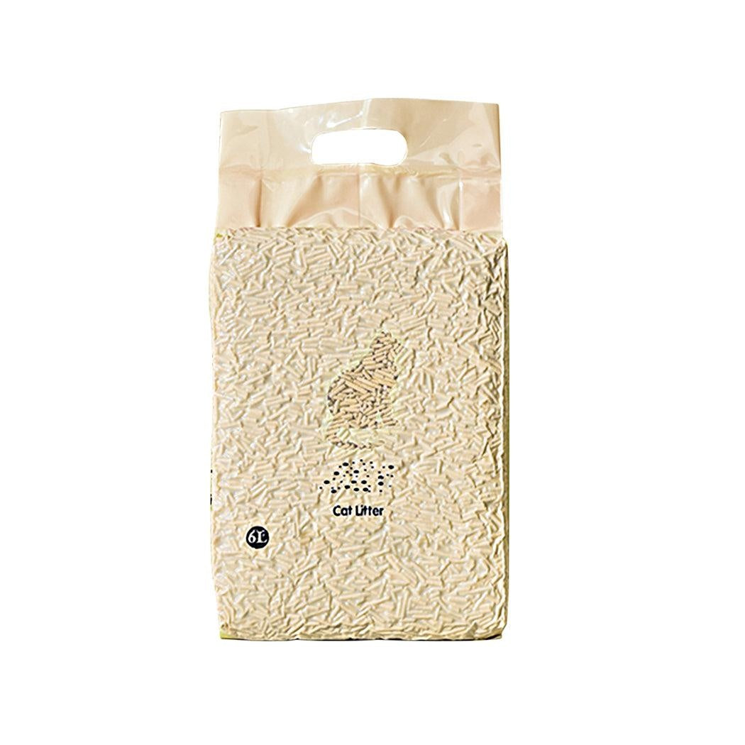 Tofu Cat Litter 6L Edible Crystals Flushable Pipers Sand Biodegradable Mint X4 Deals499