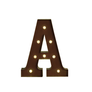 LED Metal Letter Lights Free Standing Hanging Marquee Event Party D?cor Letter A Deals499