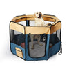 8 Panel Pet Playpen Dog Puppy Play Exercise Enclosure Fence Blue L Deals499