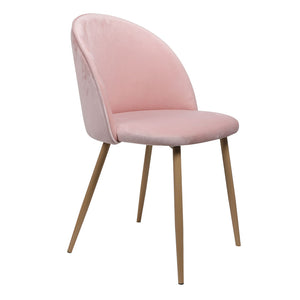 2x Dining Chairs Seat French Provincial Kitchen Lounge Chair Pink Deals499