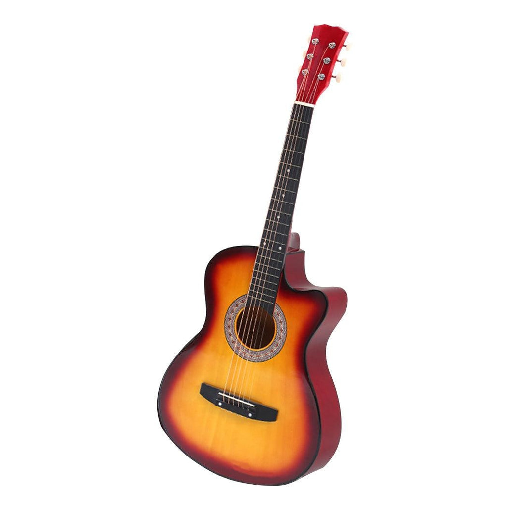 BoPeep 38 Inch Wooden Folk Acoustic Guitar Classical Cutaway Steel String w/ Bag Deals499