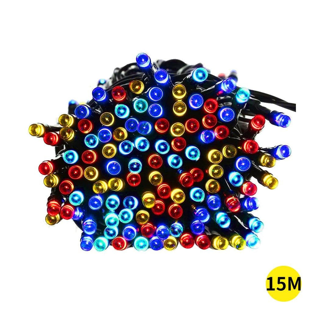 15M 100LED String Solar Powered Fairy Lights Garden Christmas Decor Multi Colour Deals499
