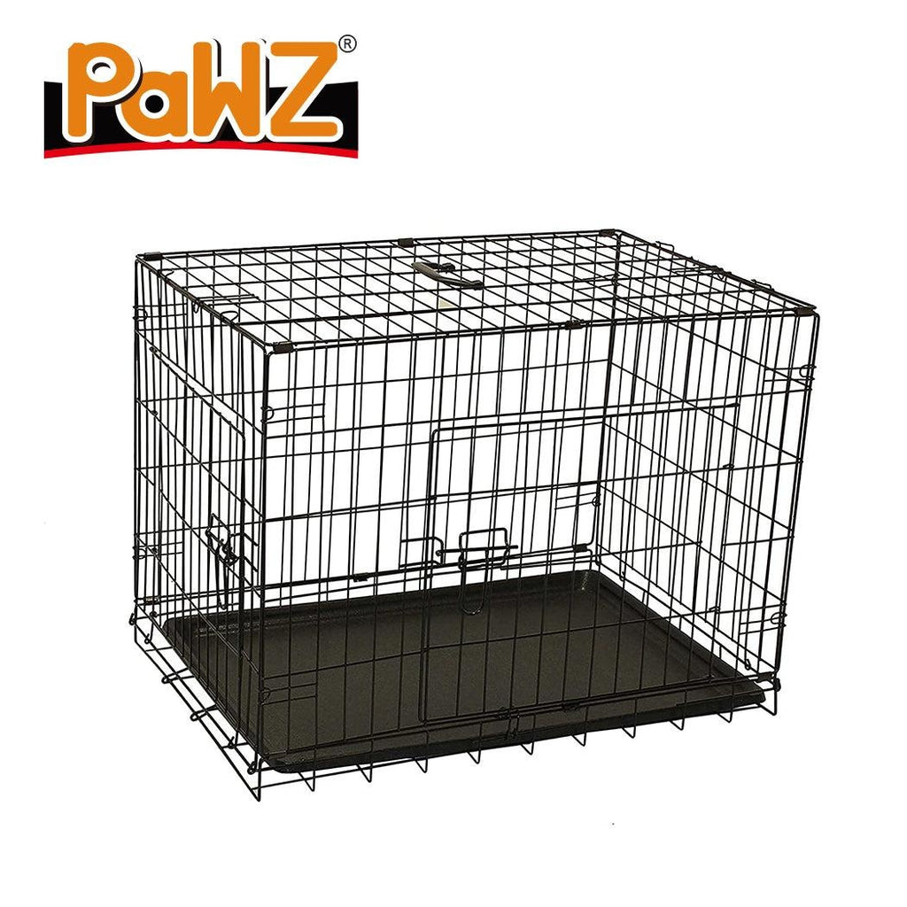 PaWz Pet Dog Cage Crate Kennel Portable Collapsible Puppy Metal Playpen 30" Deals499