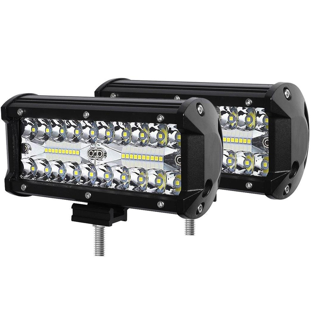 2x 6inch LED Light Bar Work Flood Spot Beam Lamp Offroad Caravan Strip Lights Deals499