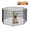 PaWz Pet Dog Playpen Puppy Exercise 8 Panel Fence Black Extension No Door 30" Deals499