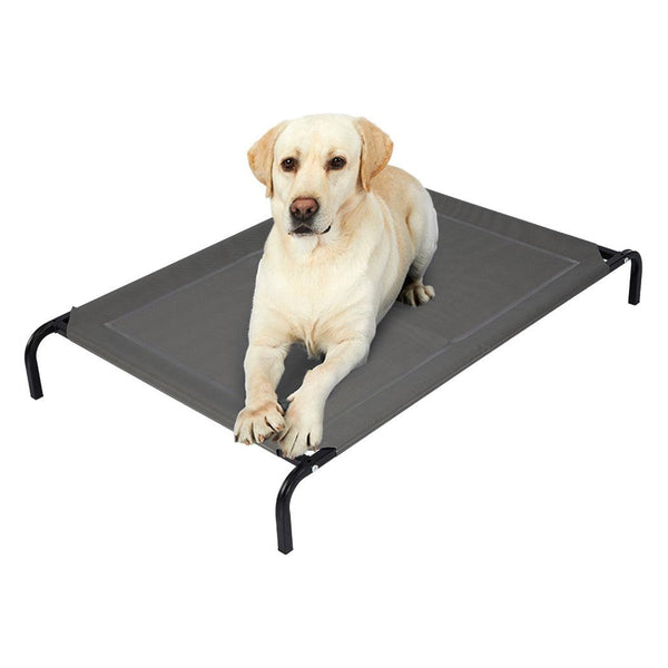 Pet Bed Dog Beds Bedding Sleeping Non-toxic Heavy Trampoline Grey M Deals499