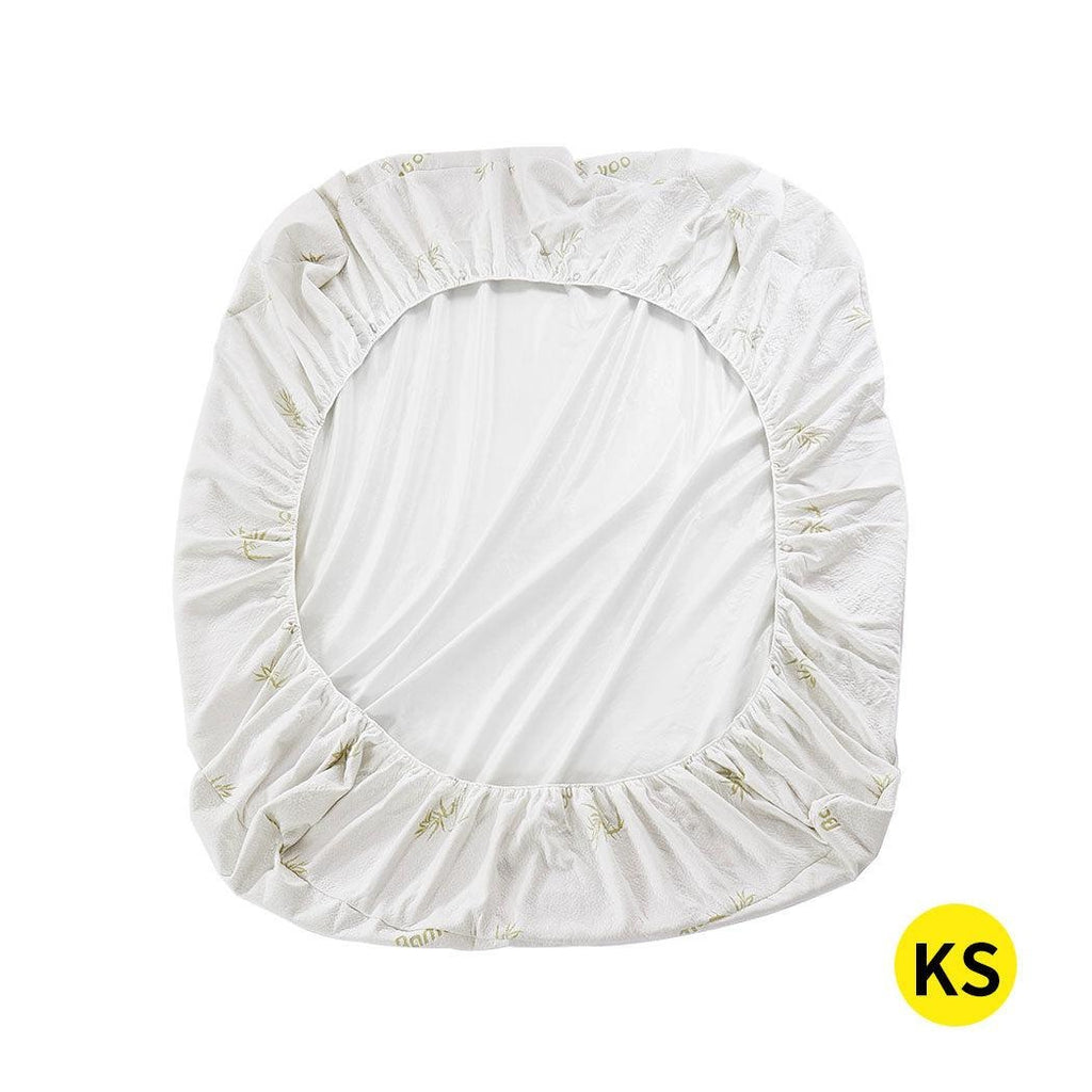 DreamZ Mattress Protector Topper 70% Bamboo Hypoallergenic Cover King Single Deals499