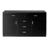 Levede Buffet Sideboard Storage Cabinet Modern High Gloss Cupboard Drawers Black Deals499
