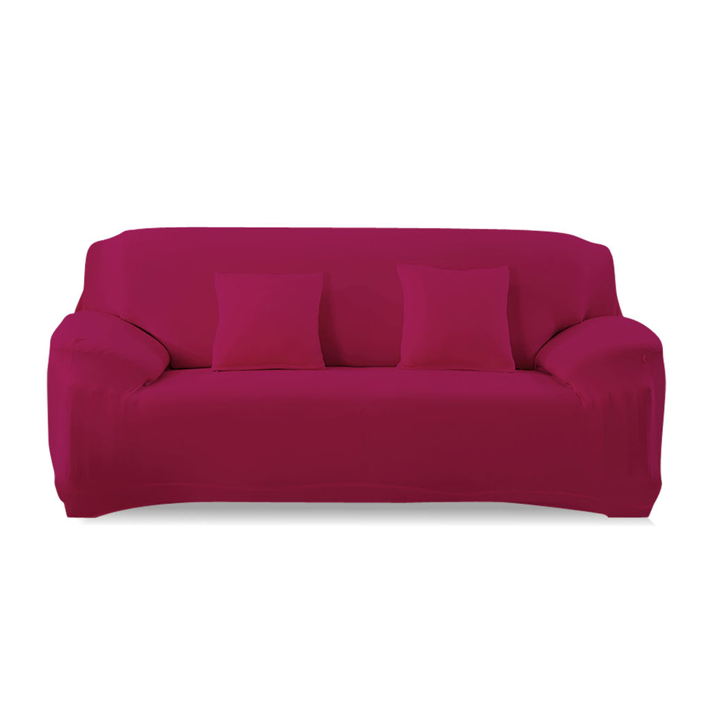 Easy Fit Stretch Couch Sofa Slipcovers Protectors Covers 2 Seater Burgundy Deals499